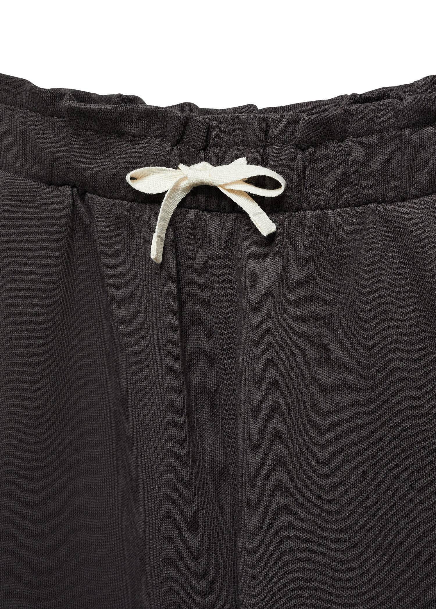 Mango - Grey Cotton Culotte Trousers, Kids Girls