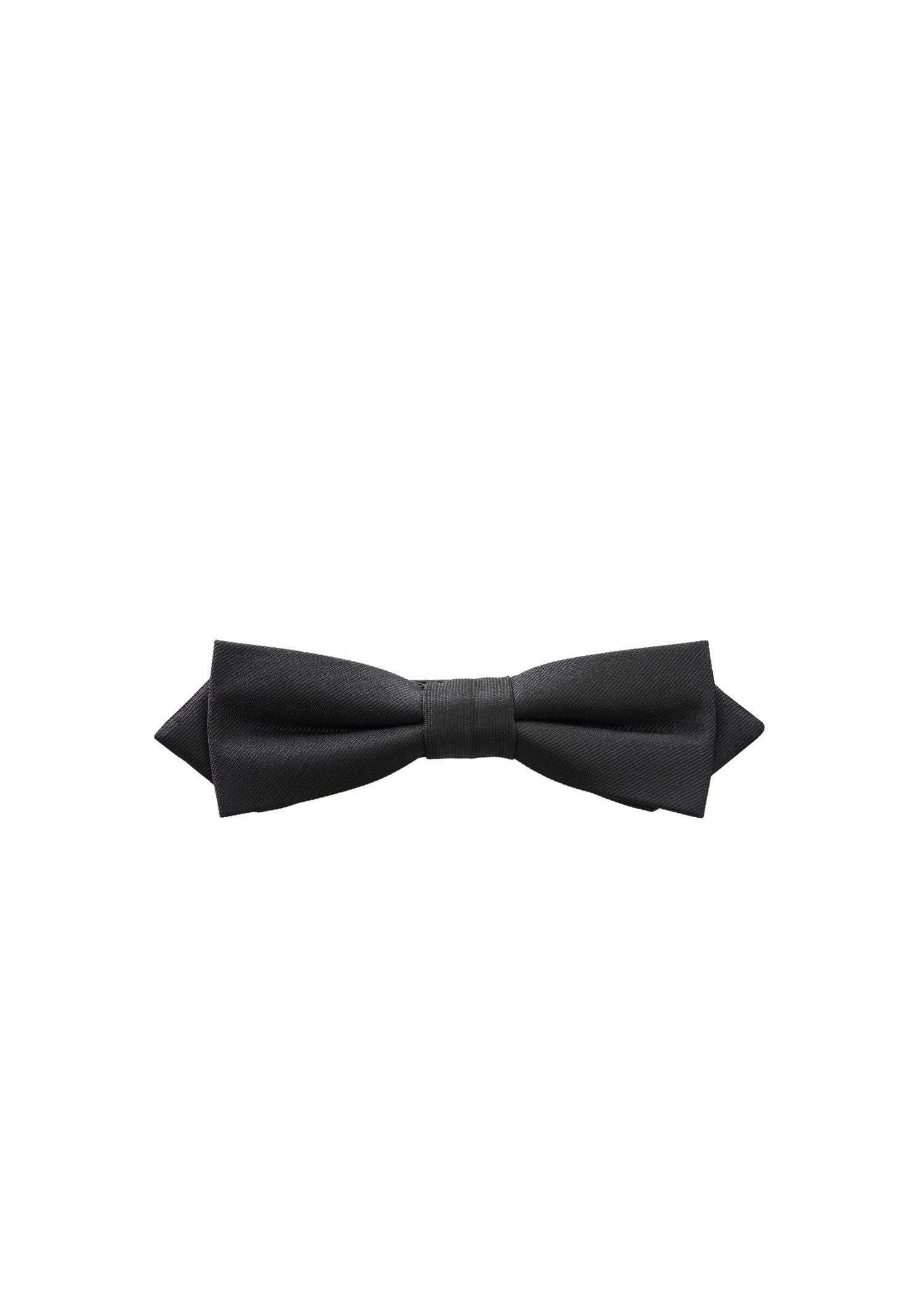 Black Microstructure Classic Bow Tie, , large image number 1