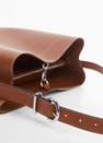 Mango - Brown Short Handle Shopper Bag