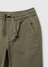 Mango - Khaki Cotton Jogger-Style Trousers, Kids Boys