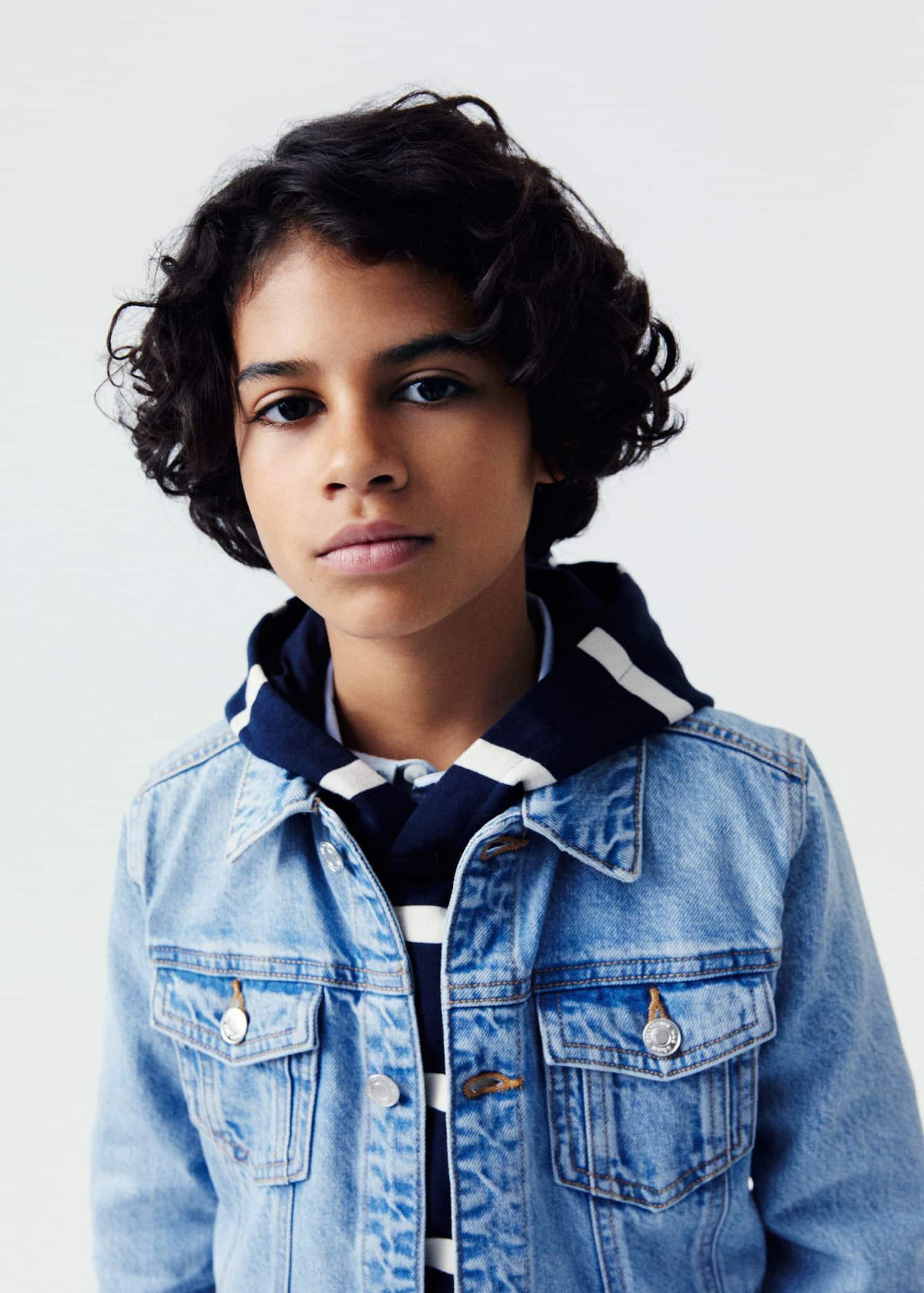 Blue Pockets Denim Jacket, Kids Boys, , large image number 2