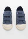 Mango - Blue Velcro Fastening Sneakers, Kids Boys