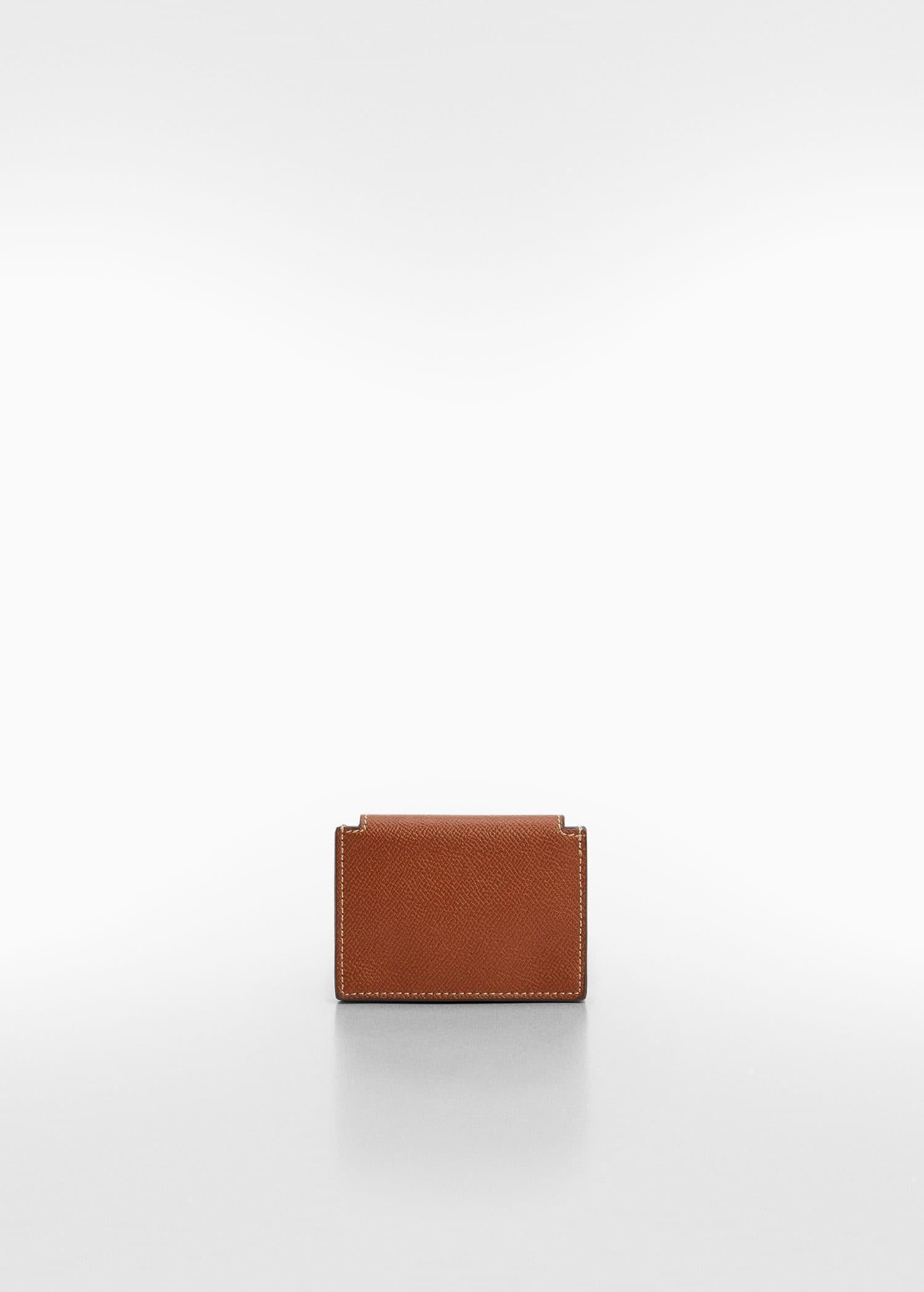 Brown Faux Leather Cardholder, , large image number 2