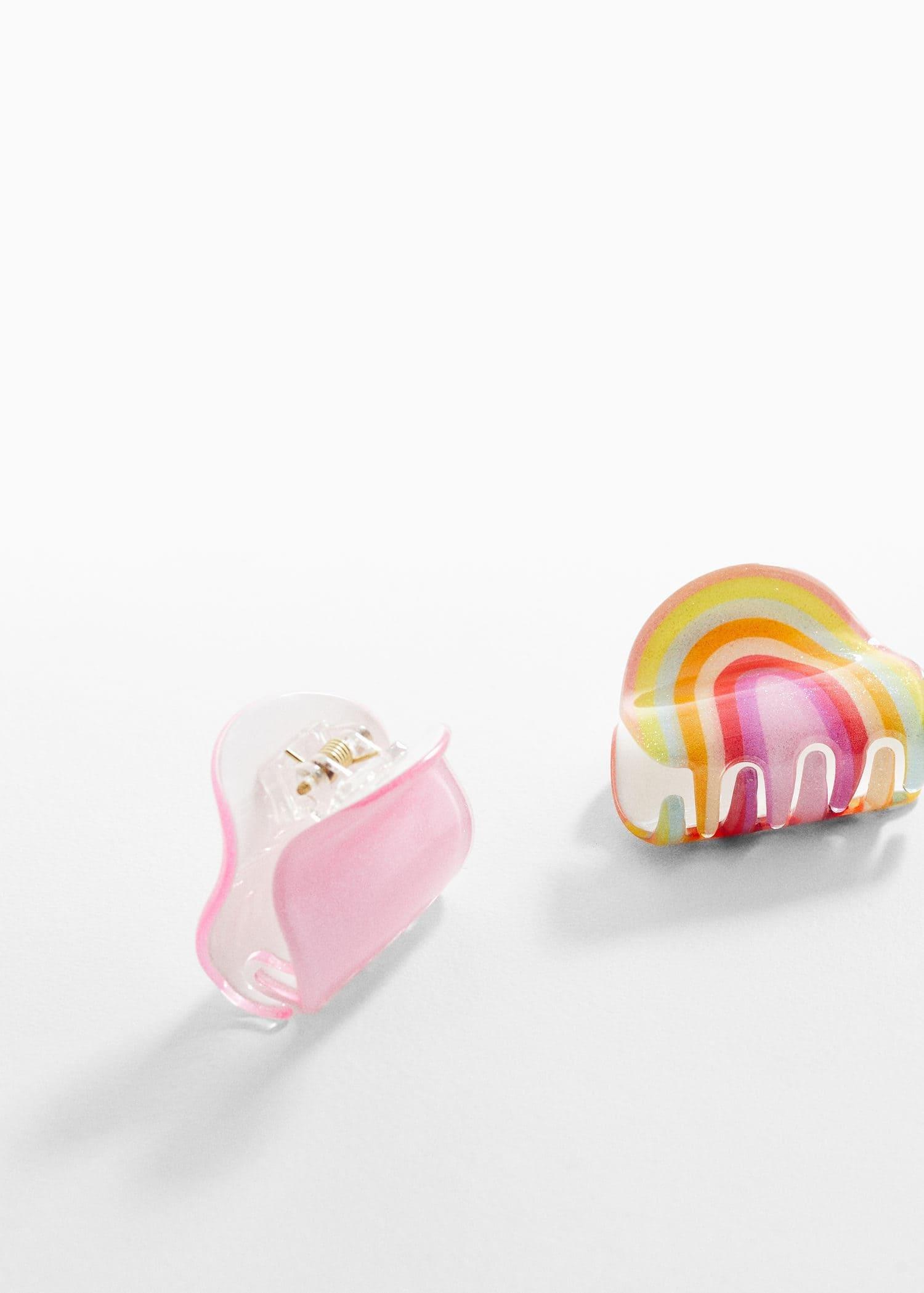 Pink Hair Clips, Kids Girls, Set Of 2, , large image number 0