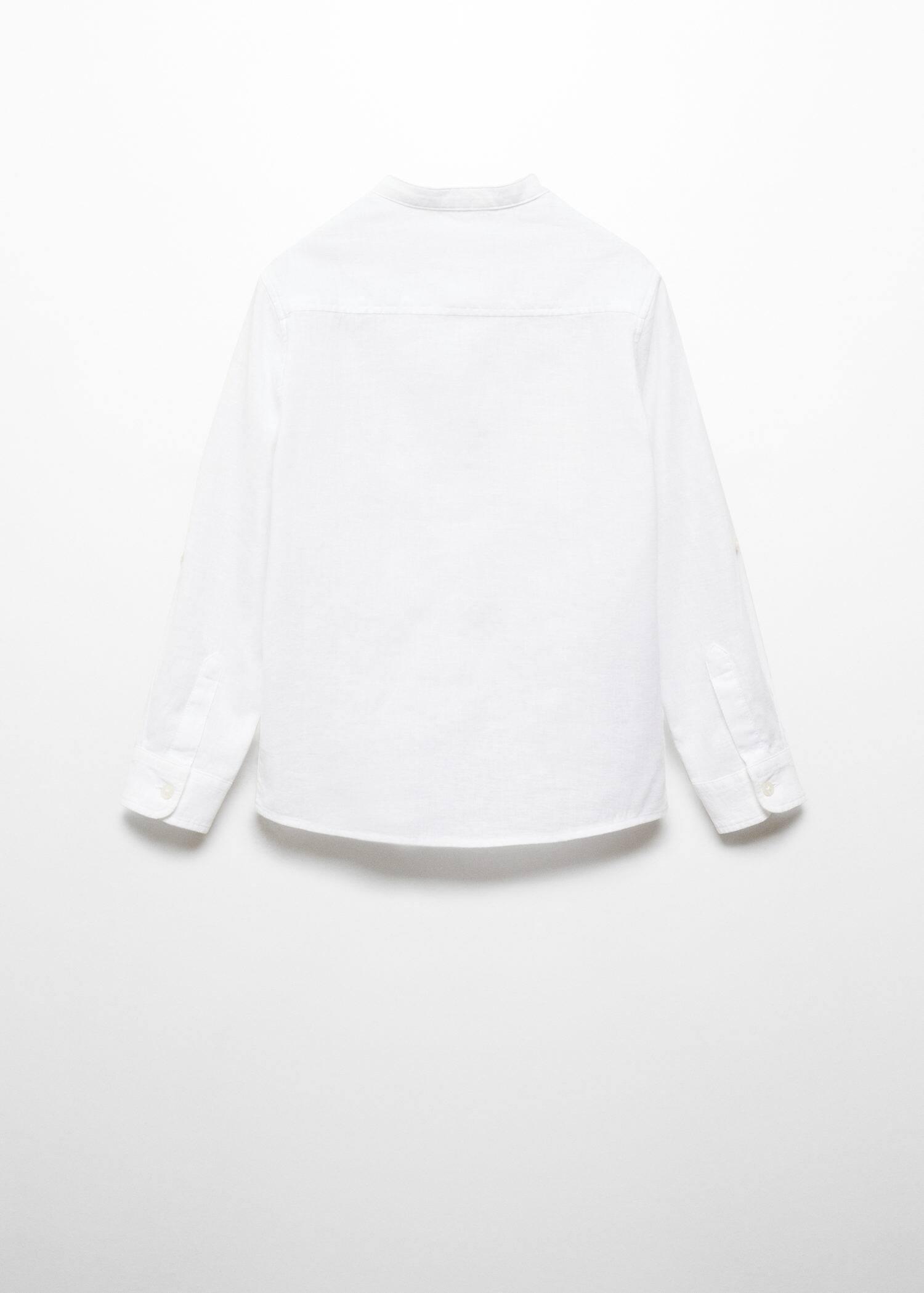 Mango - White Regular-Fit Linen Shirt, Kids Boys