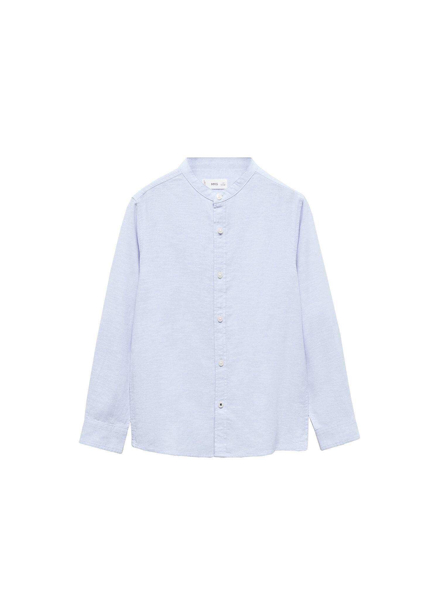 Blue Lt-Pastel Linen Shirt, Kids Boys, , large image number 2