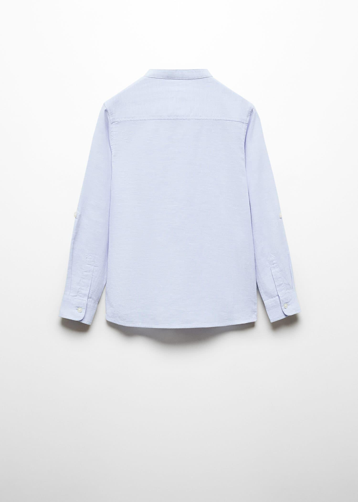 Blue Lt-Pastel Linen Shirt, Kids Boys, , large image number 4