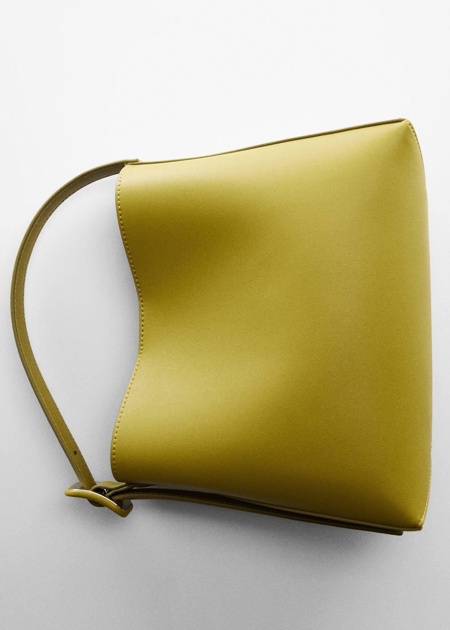 bright yellow Shopper bag with buckle, , large image number 4