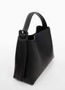 Mango - Black Shopper Bag With Buckle