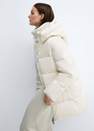 Mango - White Hooded Quilted Coat