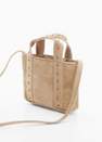 Mango - Brown Leather Mini Shopper Bag, Kids Girls