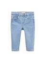 Mango - Blue Cotton Skinny Jeans, Kids Boys