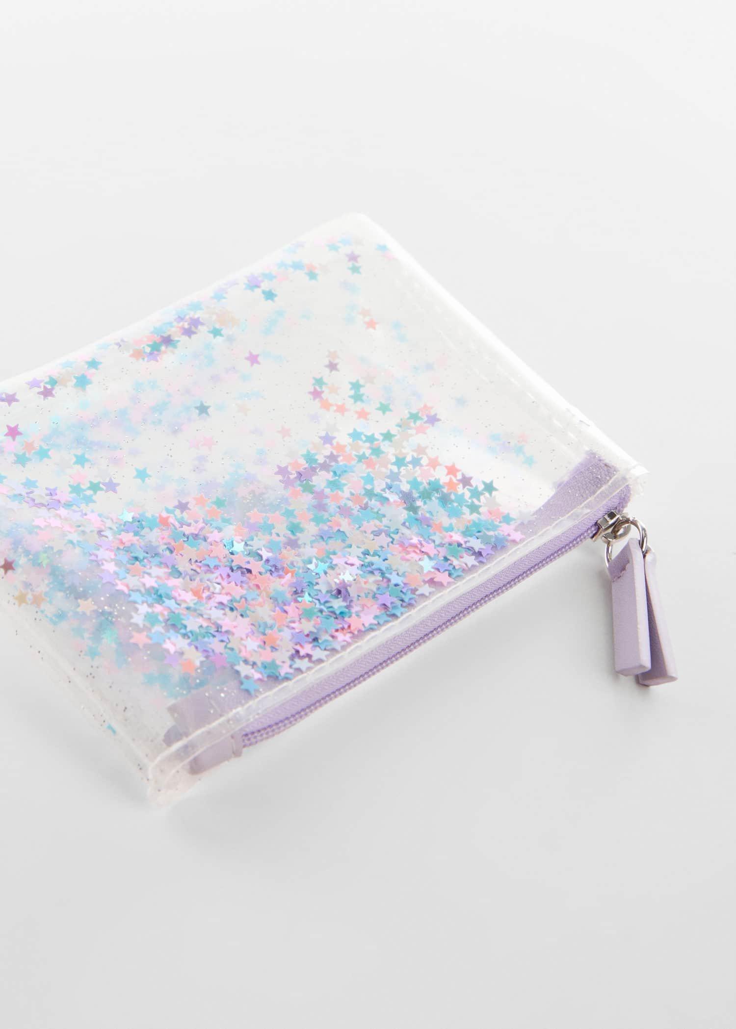Purple Lt-Pastel Transparent Wallet, Kids Girls, , large image number 0