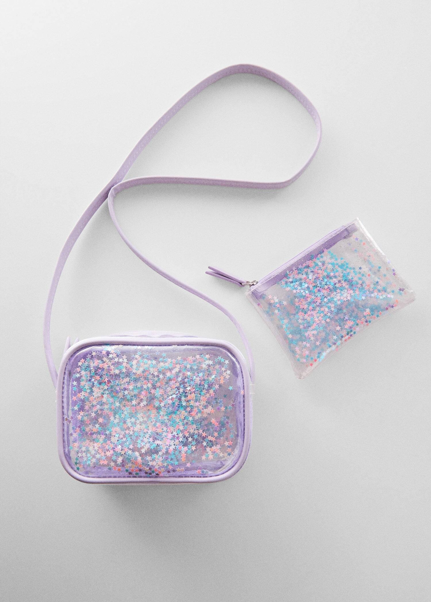 Purple Lt-Pastel Transparent Wallet, Kids Girls, , large image number 1