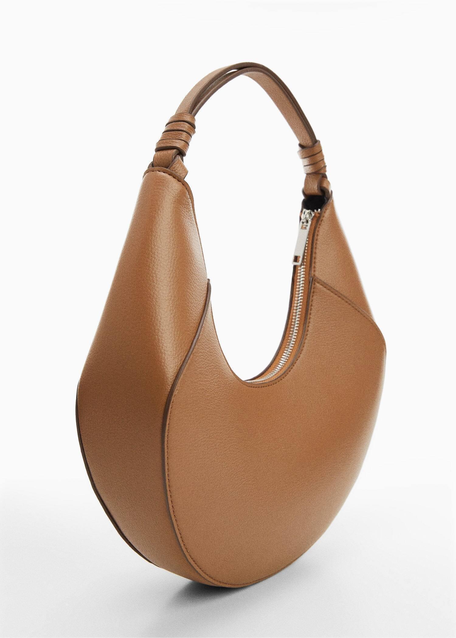 Brown Leather-Effect Shoulder Bag, , large image number 0
