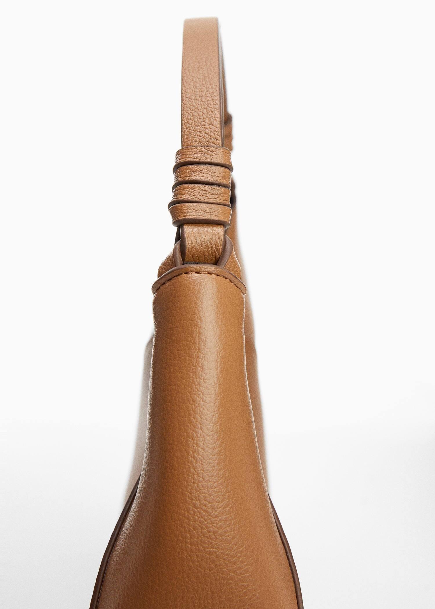Brown Leather-Effect Shoulder Bag, , large image number 1