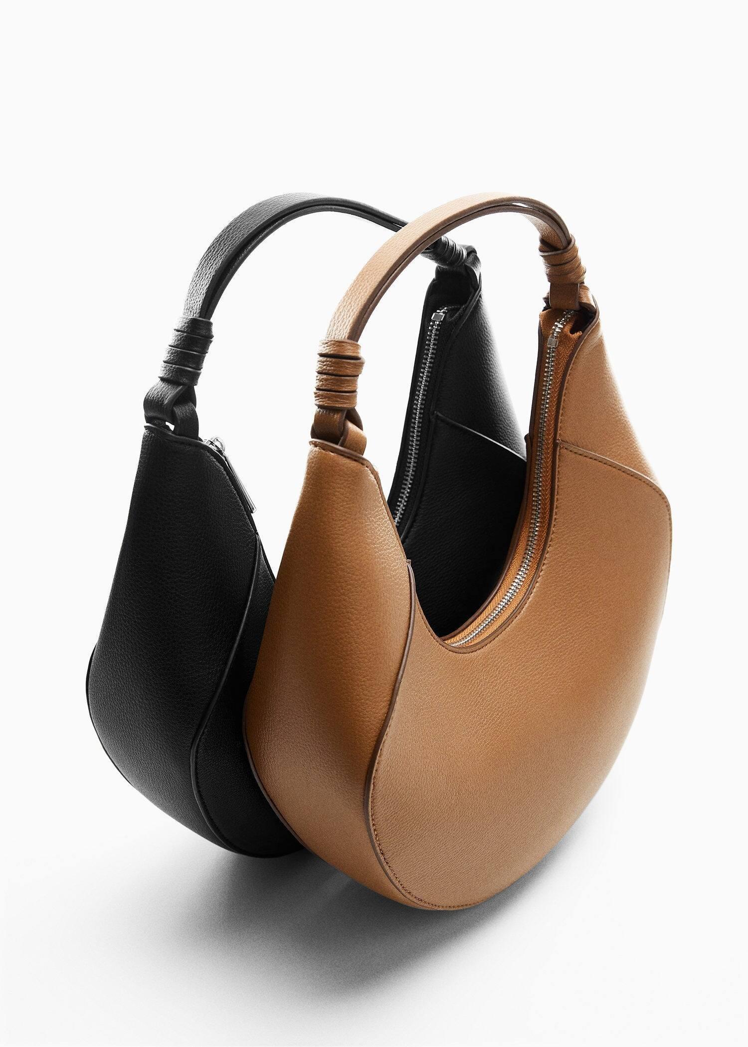 Brown Leather-Effect Shoulder Bag, , large image number 4