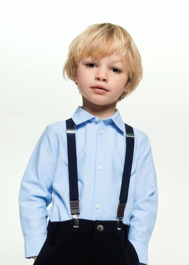 Mango - Navy Adjustable Elastic Braces, Baby Boys