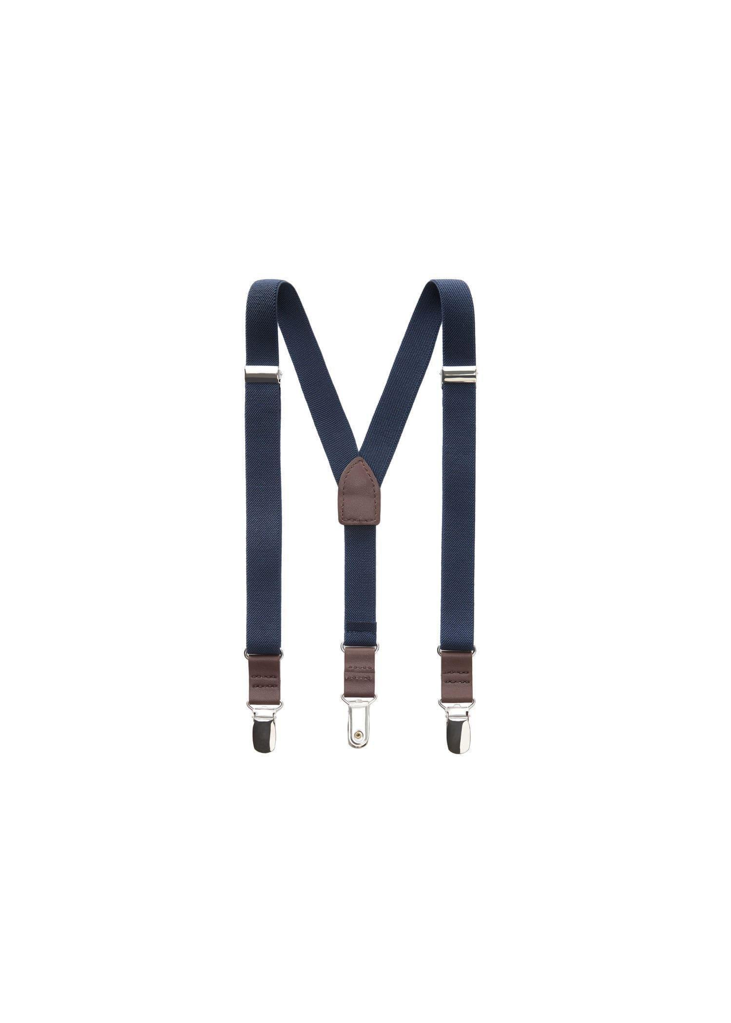Navy Adjustable Elastic Braces, Baby Boys, , large image number 6