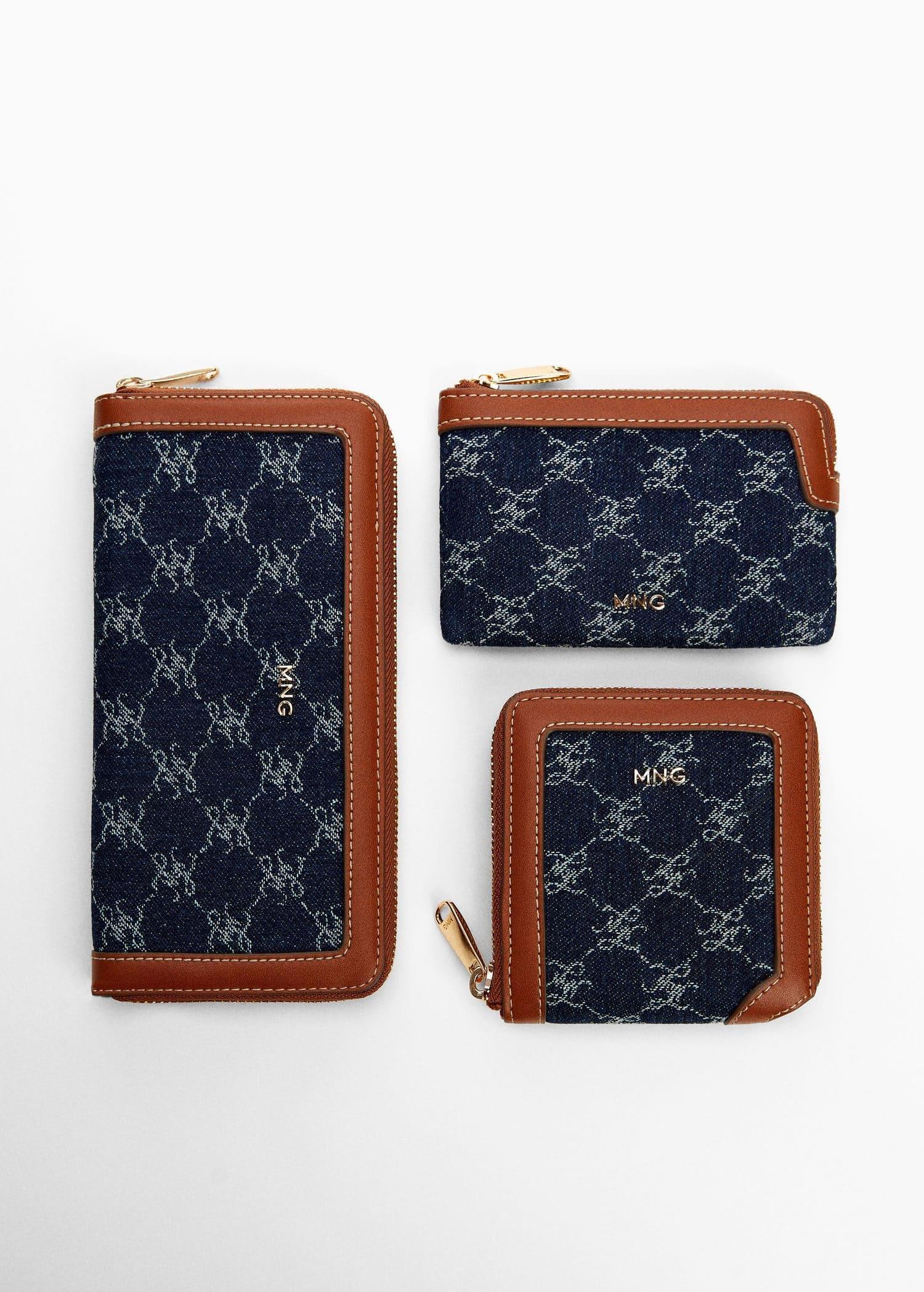 Blue Jacquard Wallet, , large image number 2