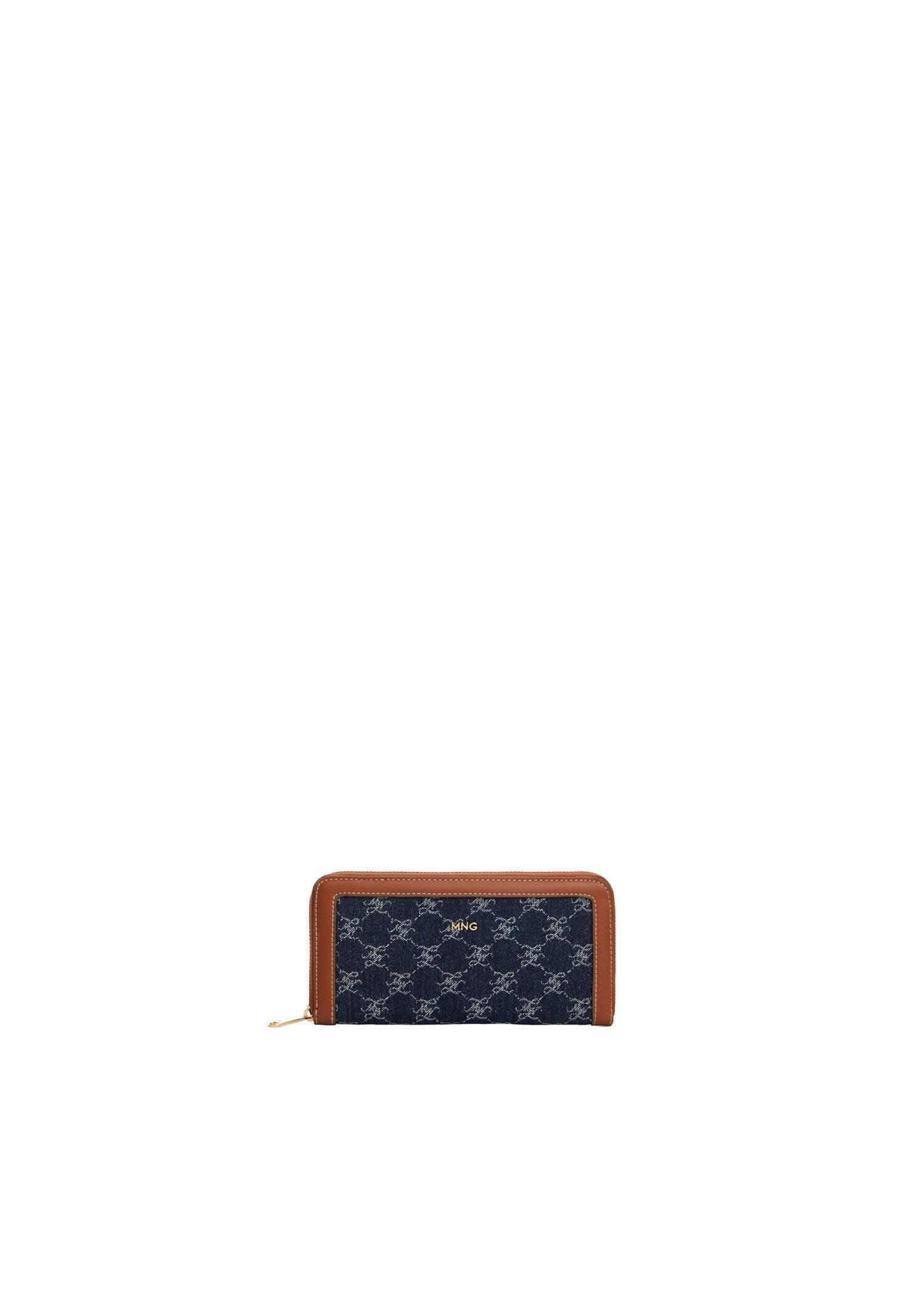 Blue Jacquard Wallet, , large image number 3