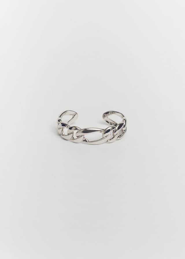 Silver Rigid Interlocking Bracelet, , large image number 0
