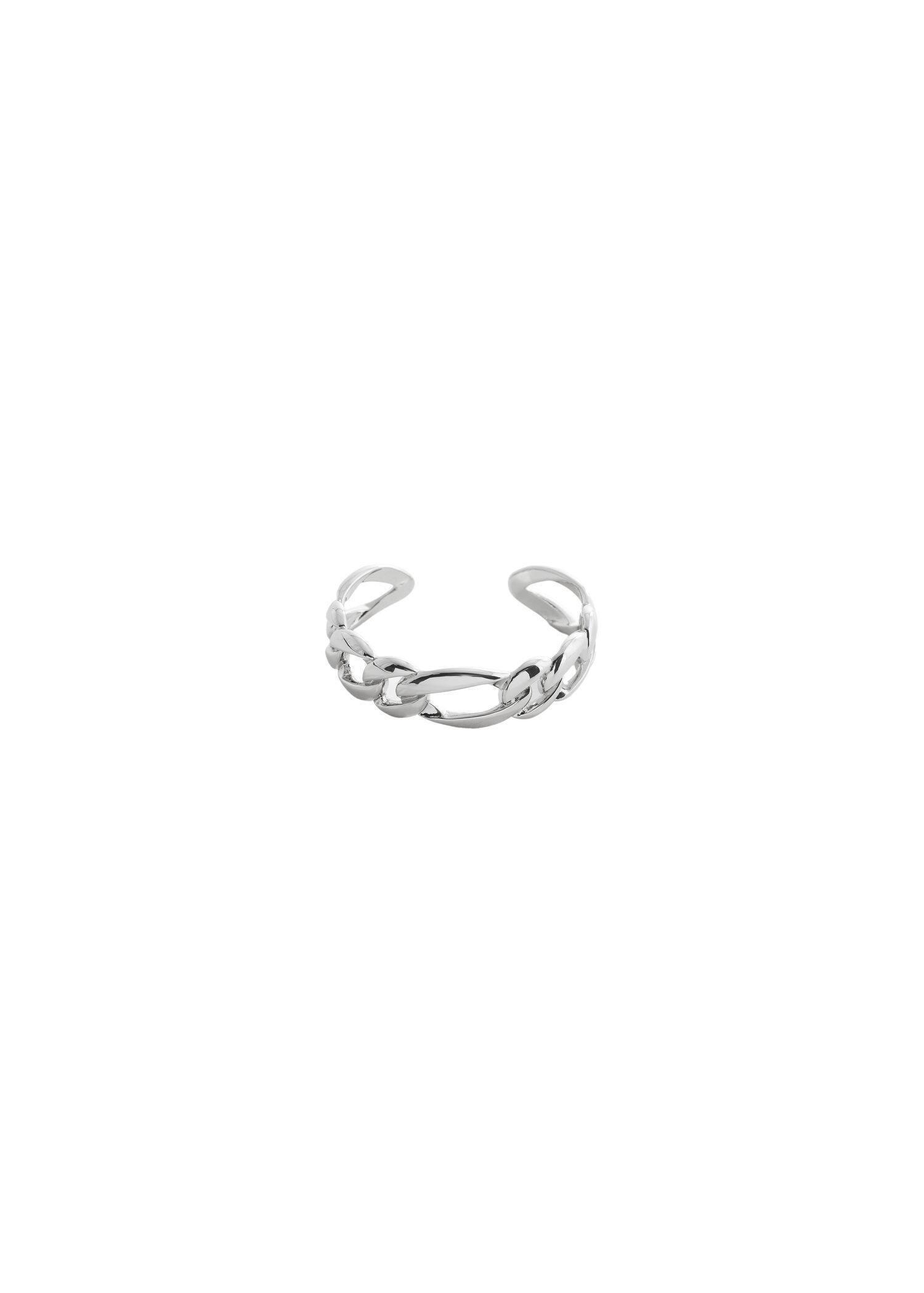 Mango - Silver Rigid Interlocking Bracelet