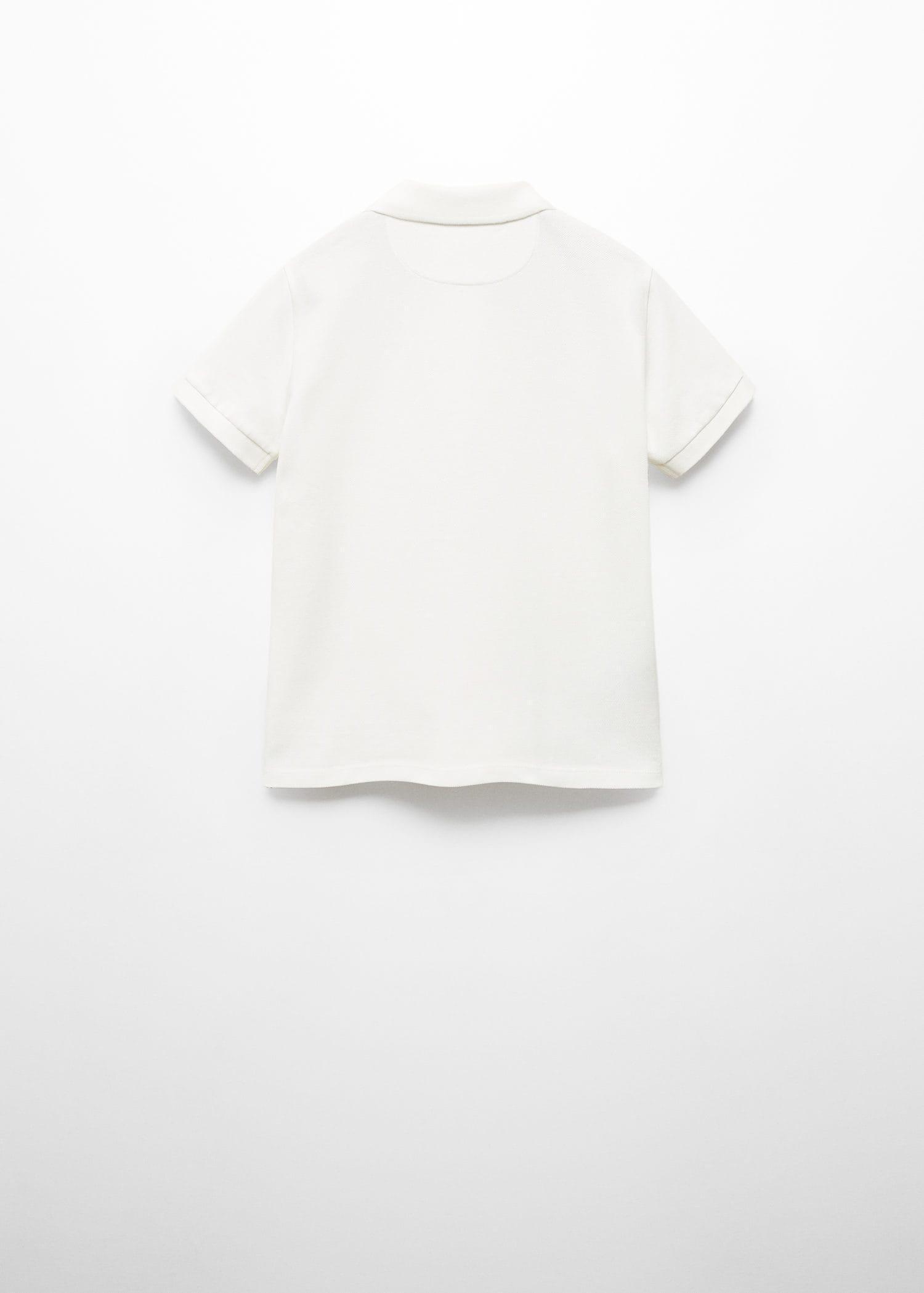 Mango - White Cotton Polo Shirt, Kids Boys