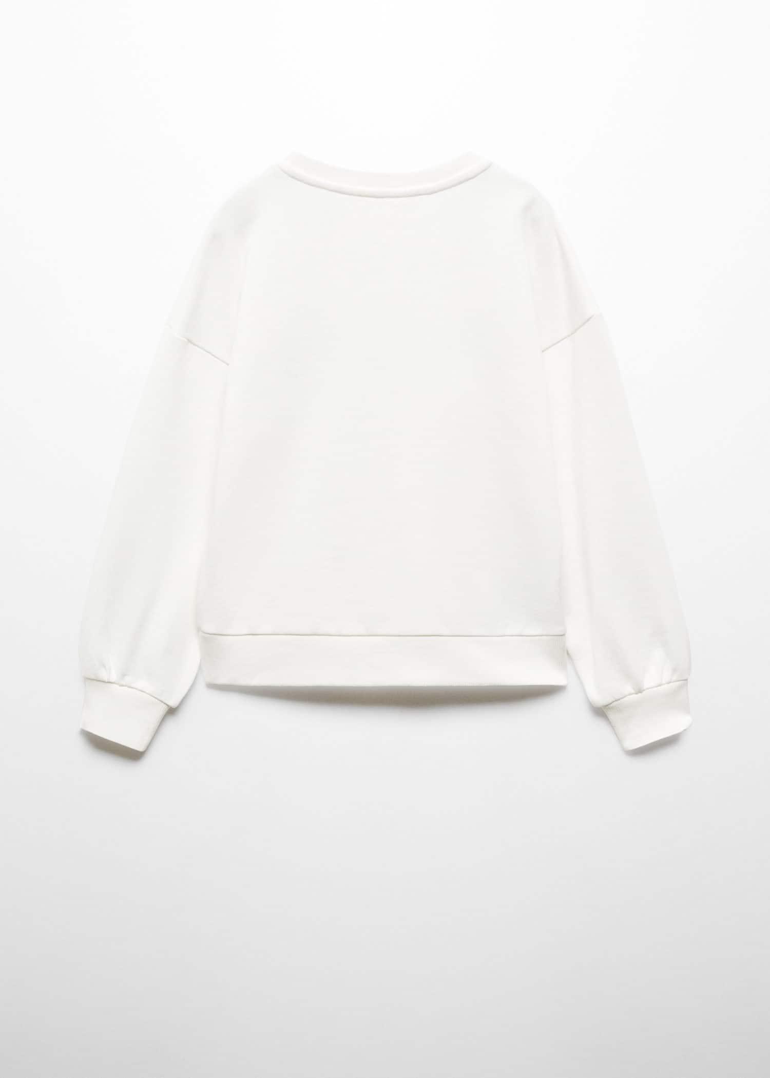 Mango - Cream Cotton Sweater, Kids Girls