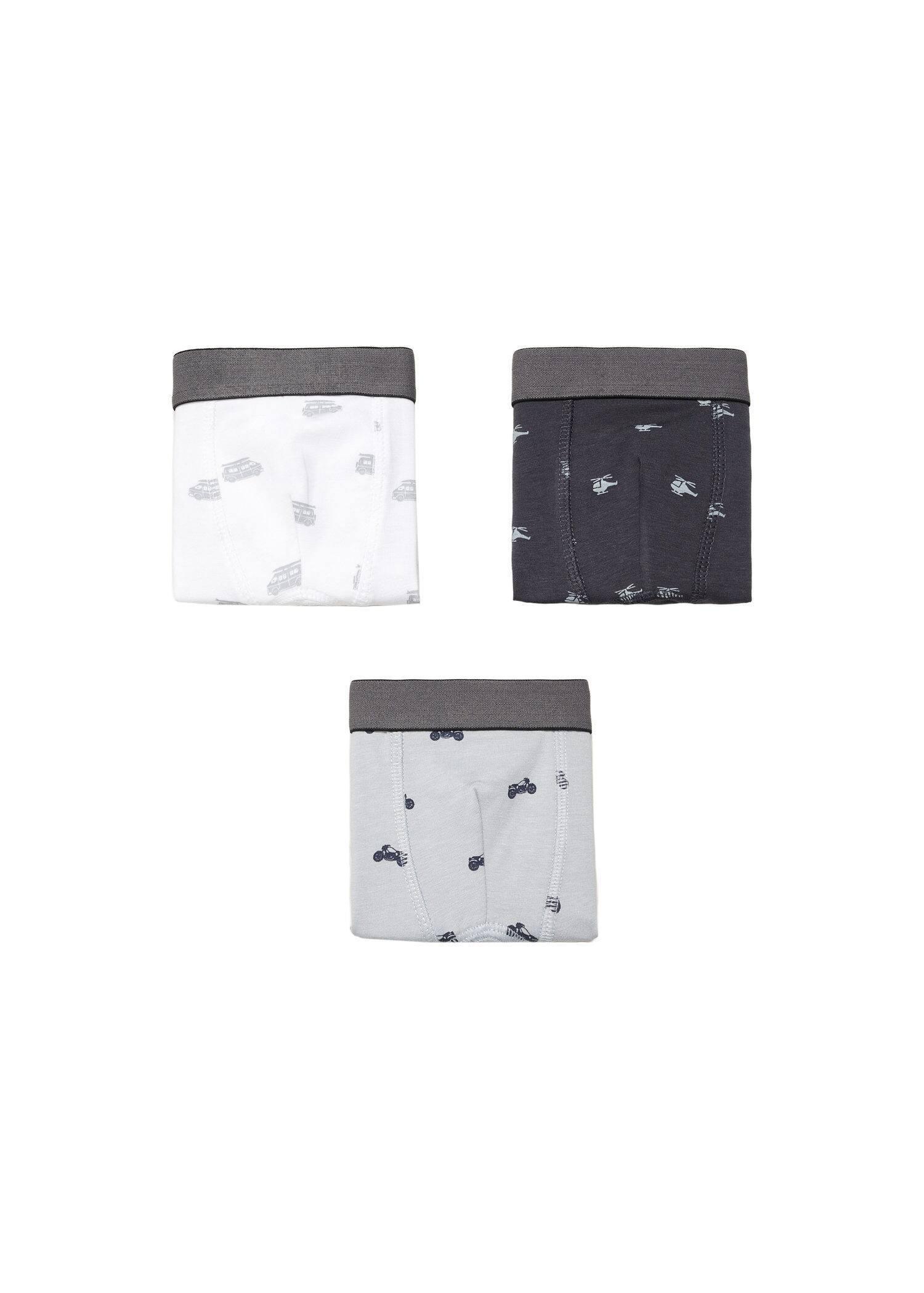 White Boxers - Set Of 3, Kids Boys, , large image number 0