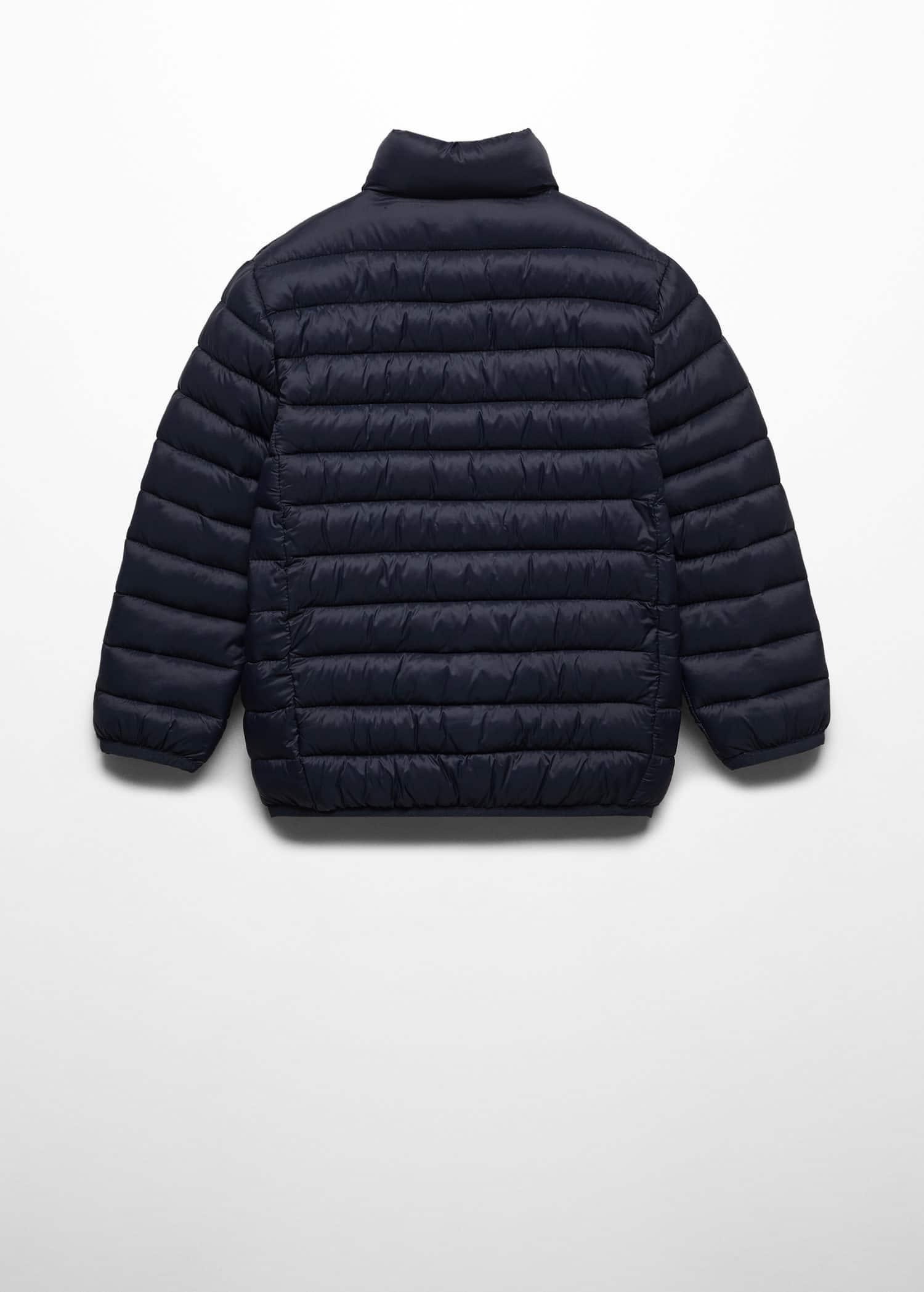 Mango - Navy Quilted Jacket, Kids Boys