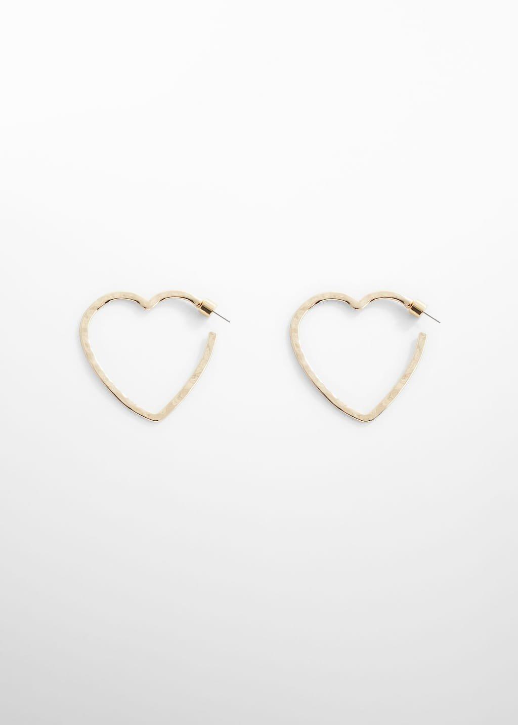 Gold Heart-Shape Earrings, , large image number 0