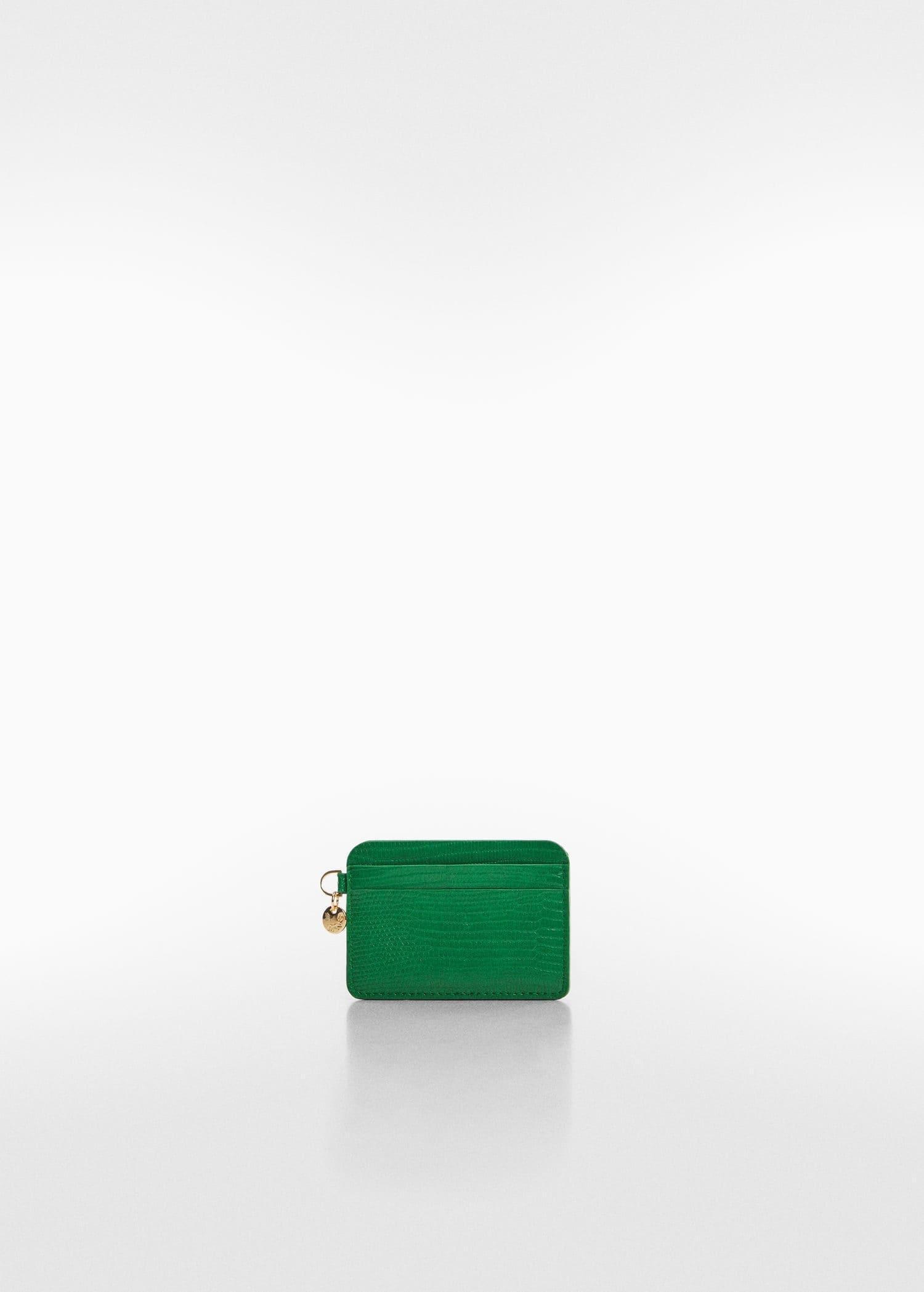 Mango - Green Snake Effect Cardholder