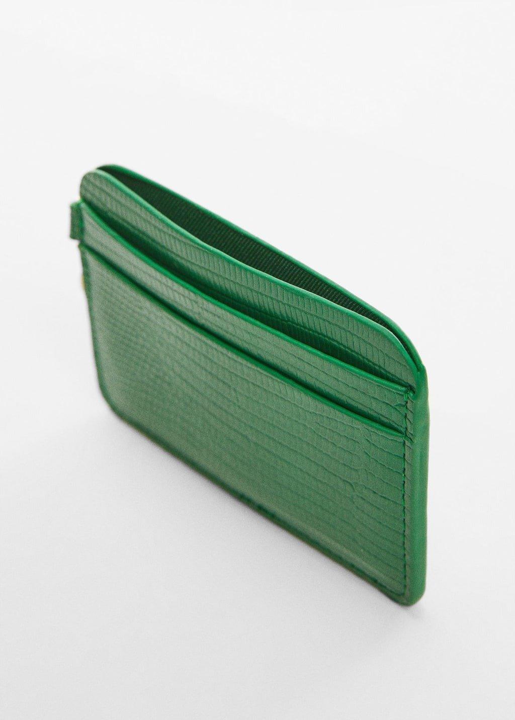 Mango - Green Snake Effect Cardholder