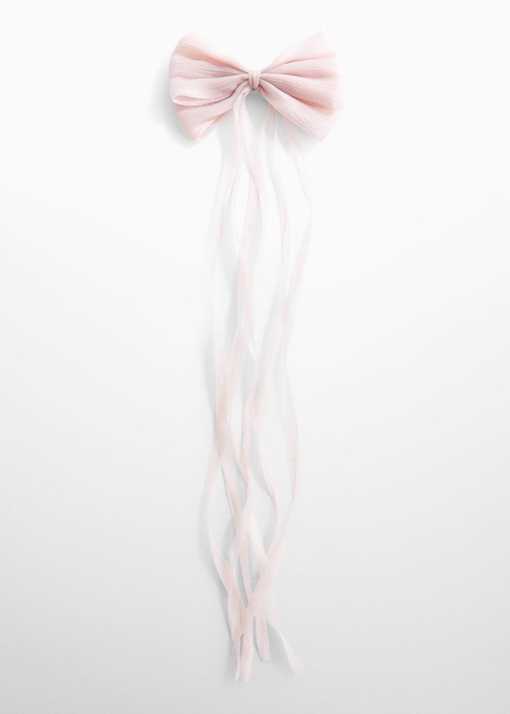 Pink Bow Hairclip, Kids Girls, , large image number 0