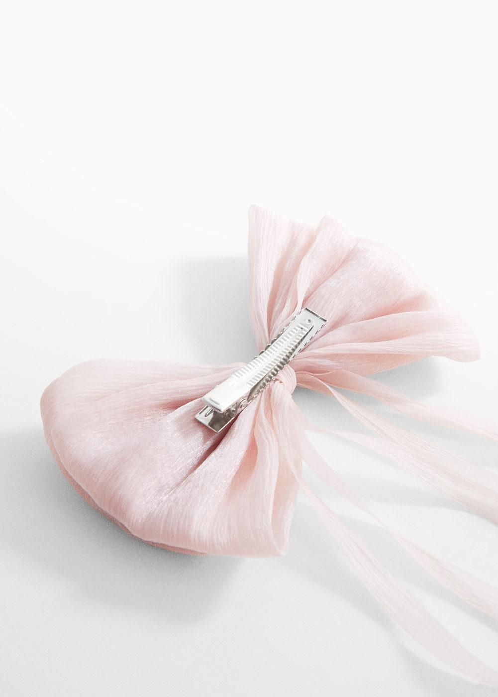 Pink Bow Hairclip, Kids Girls, , large image number 6
