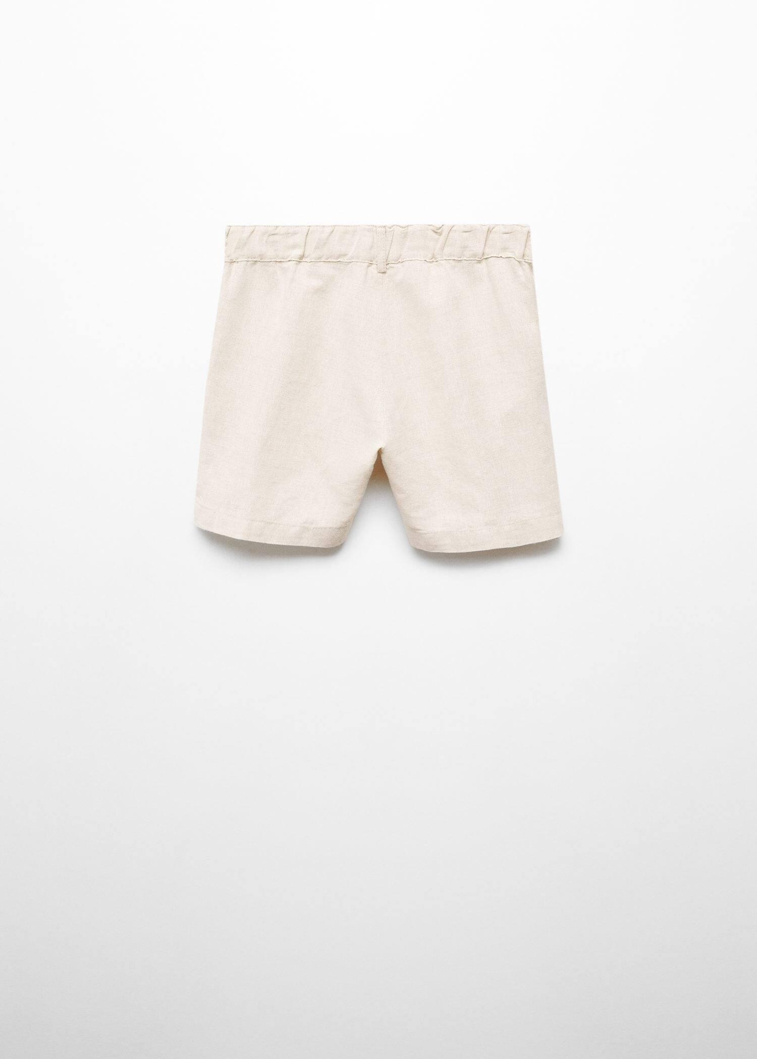 Mango - Brown Linen-Blend Bermuda Shorts, Kids Boys
