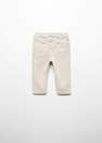 Mango - Cream Stretch Cotton-Blend Trousers, Kids Boys