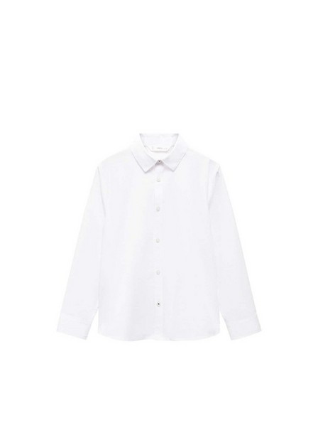 Mango - White Regular-Fit Poplin Shirt, Kids Boys
