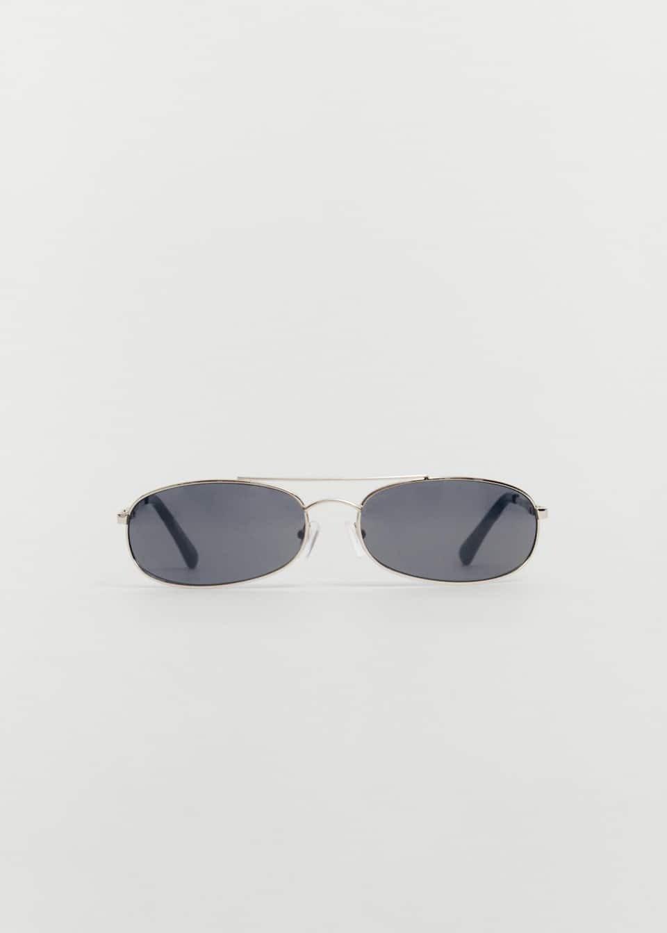 Mango - Silver Metallic Frame Sunglasses