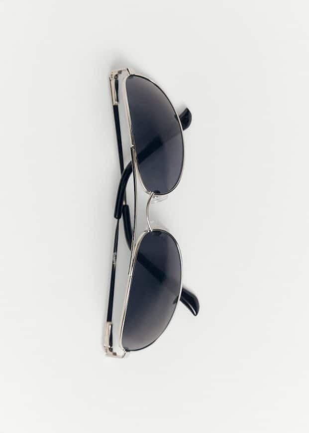 Silver Metallic Frame Sunglasses, , large image number 5