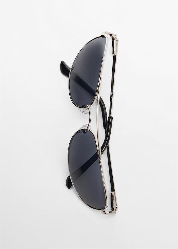 Silver Metallic Frame Sunglasses, , large image number 6