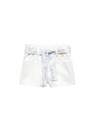 Mango - White Paperbag Denim Shorts, Kids Girls