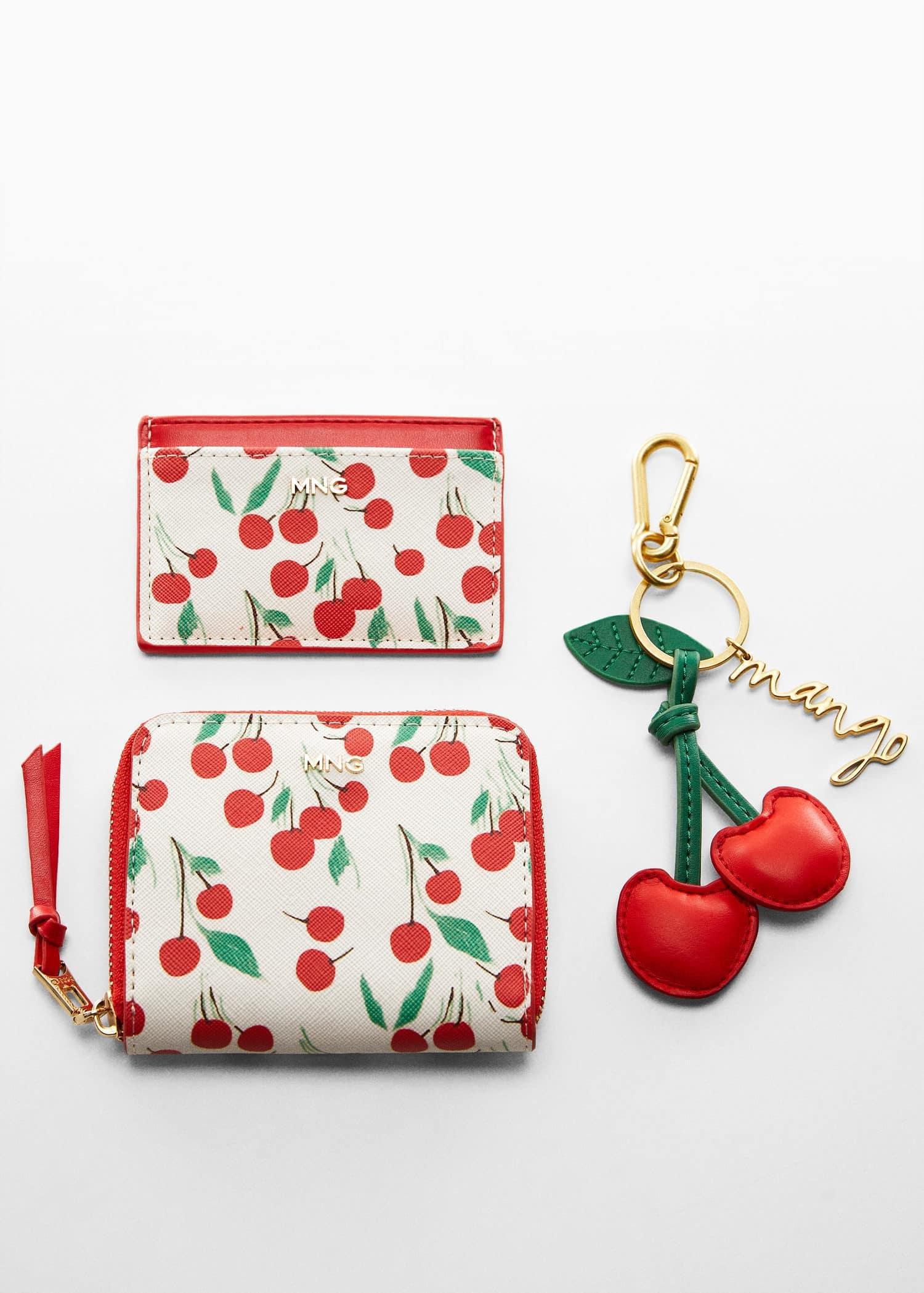 Red Cherry Printed Wallet, , large image number 2