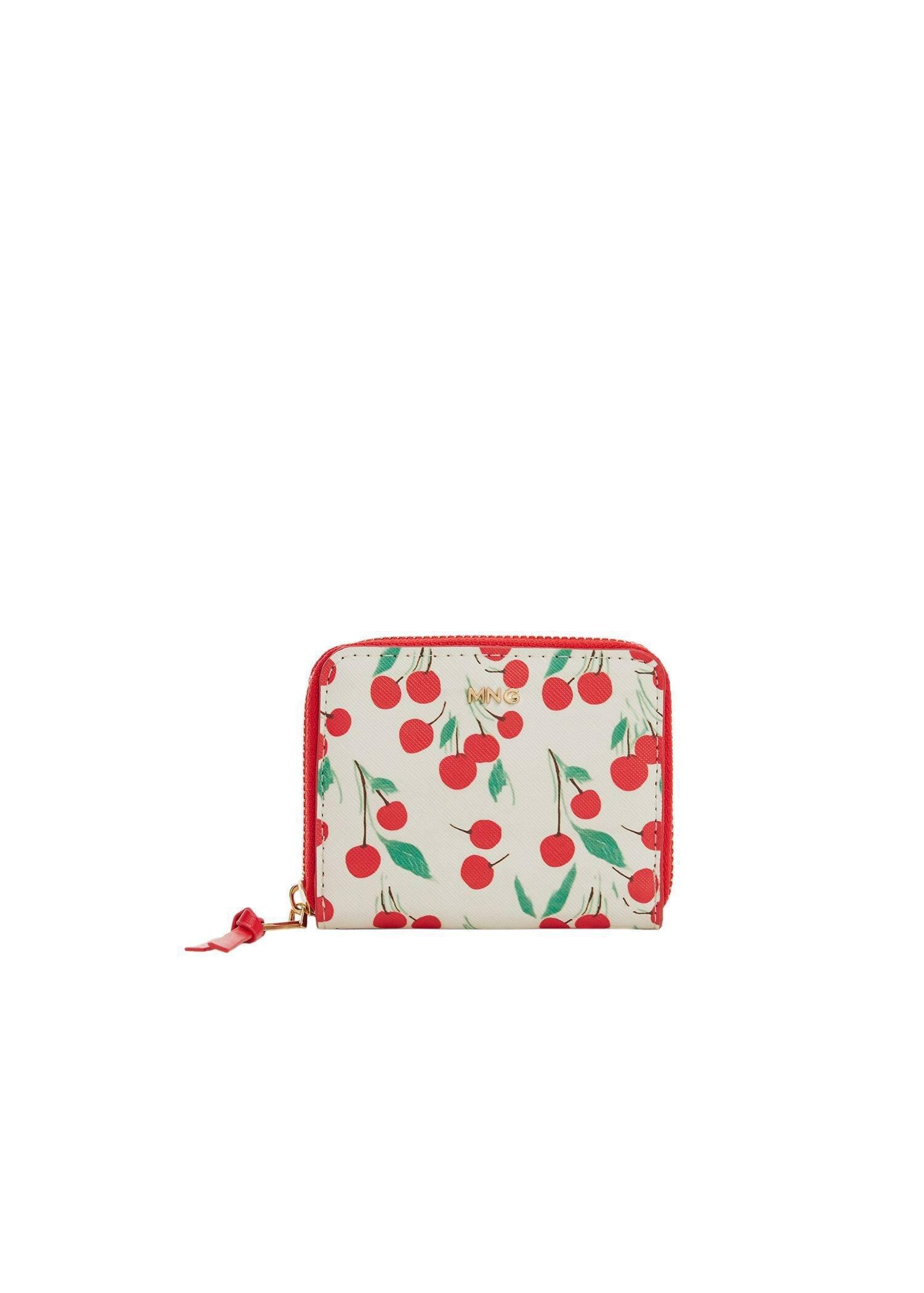 Red Cherry Printed Wallet, , large image number 3
