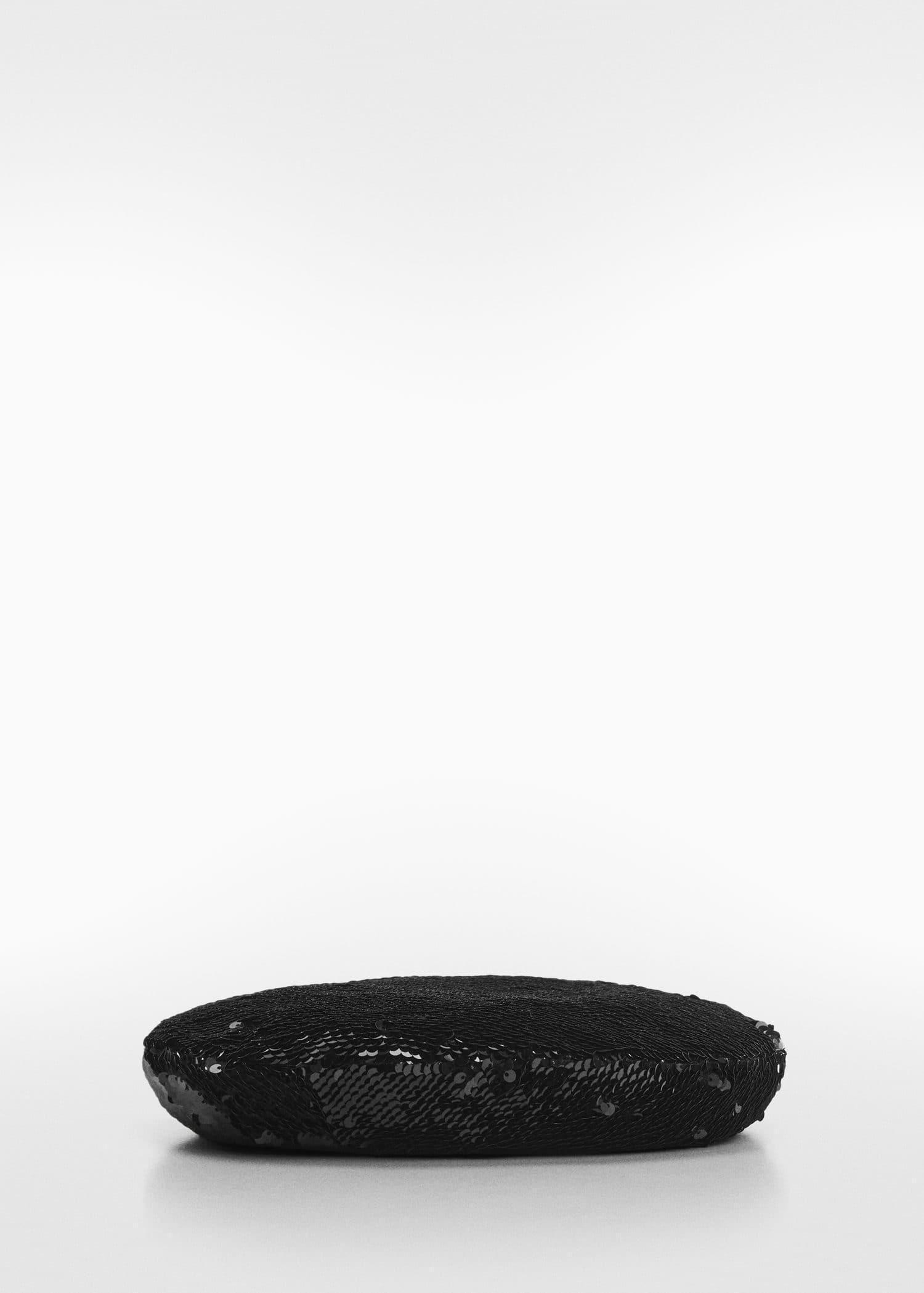 Black Sequin Beret, , large image number 0
