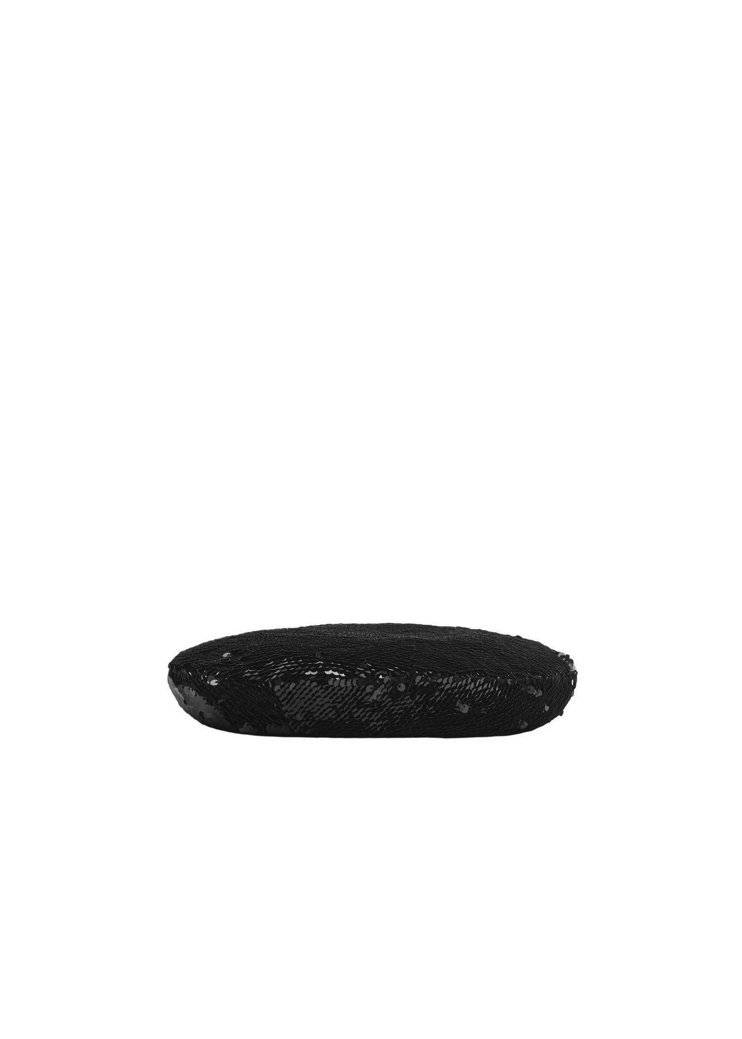 Black Sequin Beret, , large image number 2