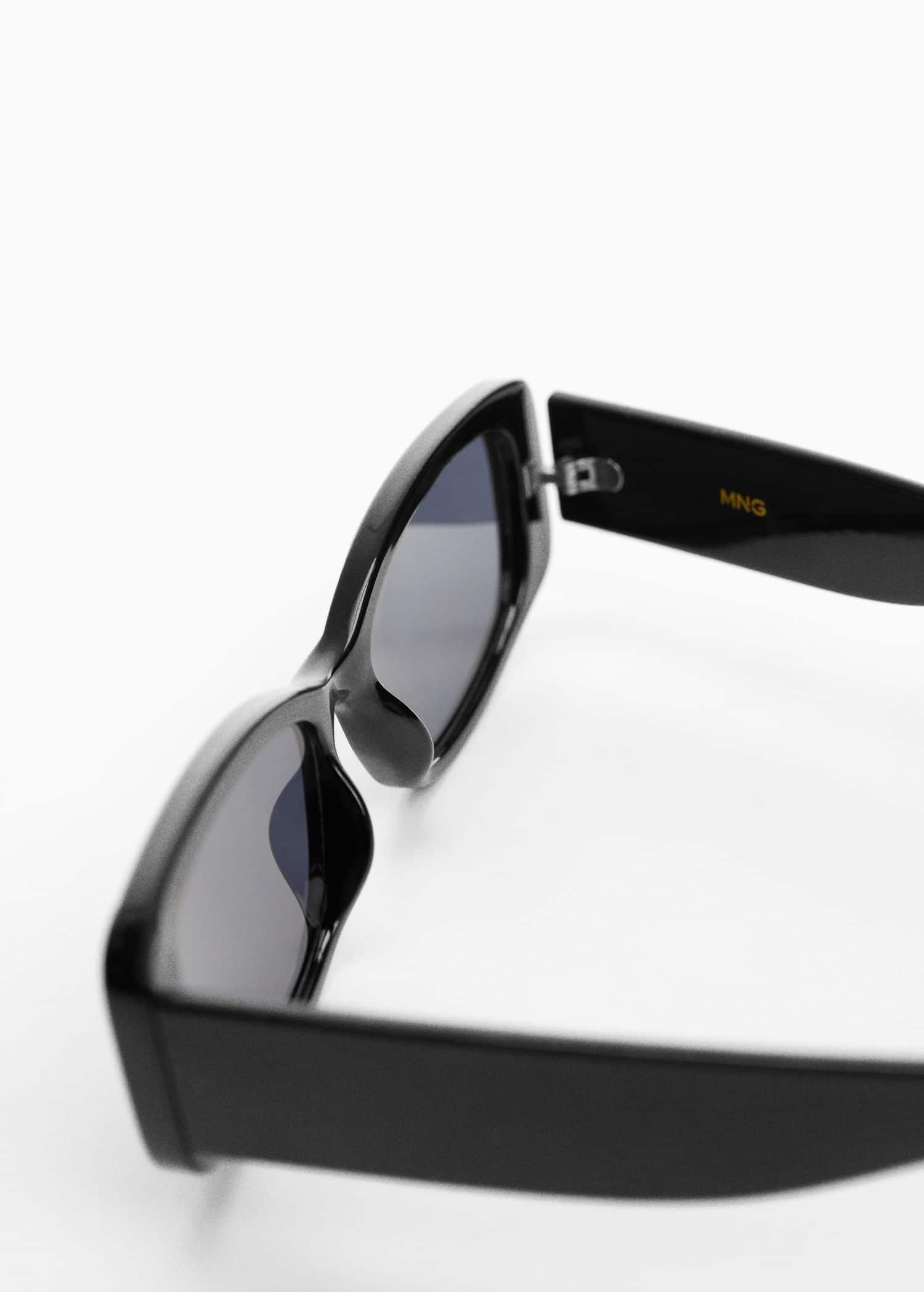 Mango - Black Rectangular Sunglasses