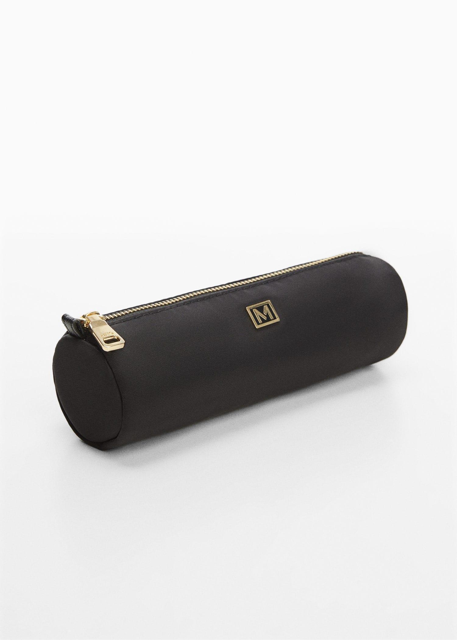 Black Logo Zipped Pencil Case, , large image number 0