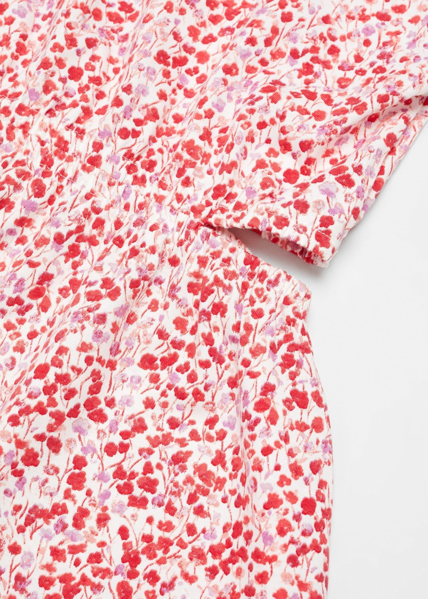 Mango - Red Floral Print Dress